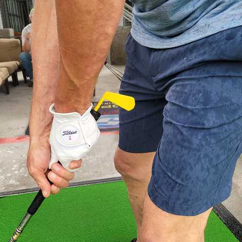 Face Angler on club grip